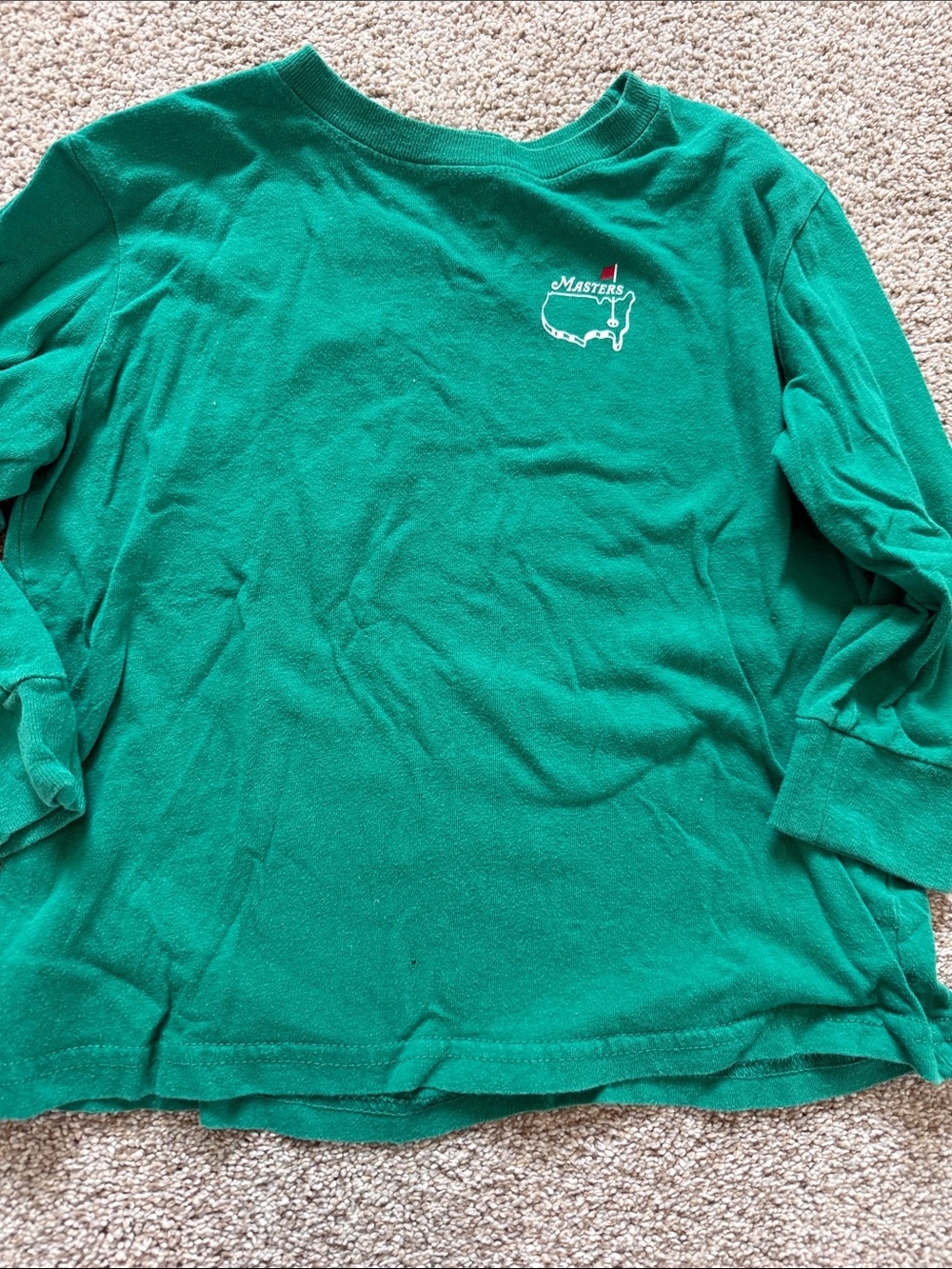 Masters Emerald Green Long-Sleeve Kids Tee
